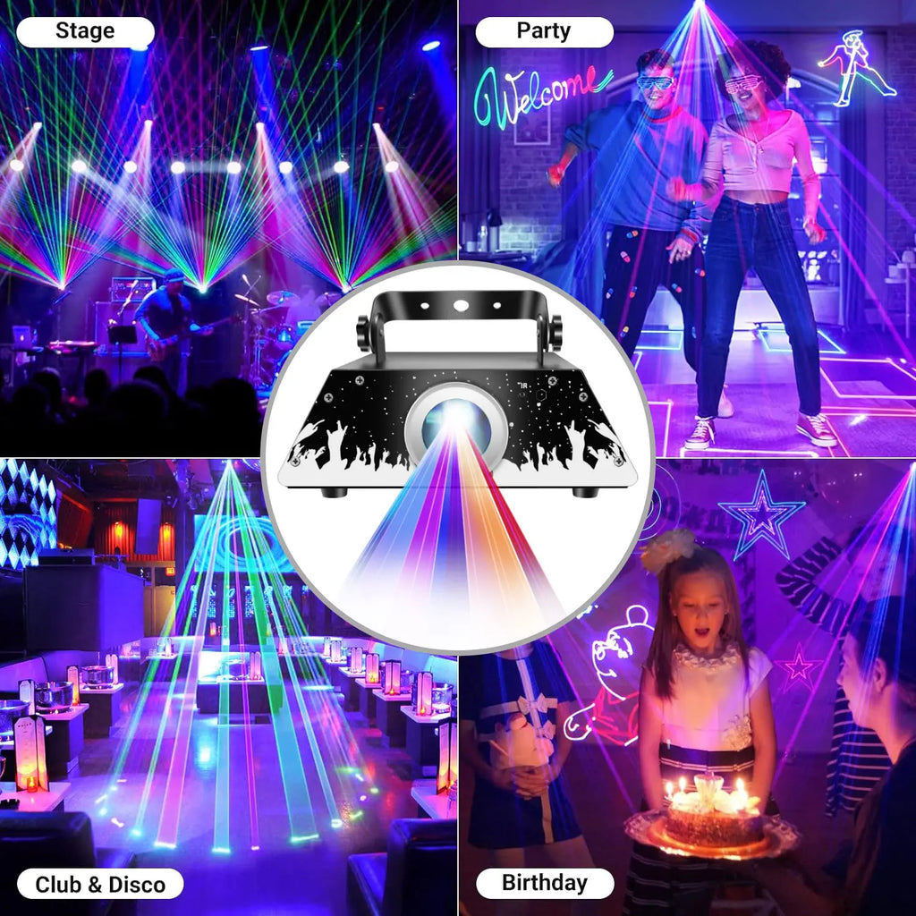 T-shaped animation laser light