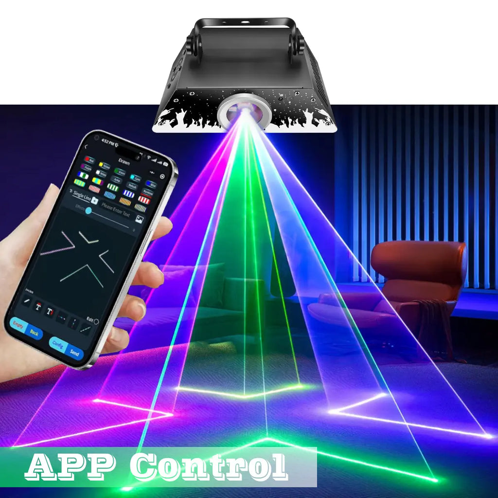 T-shaped animation laser light