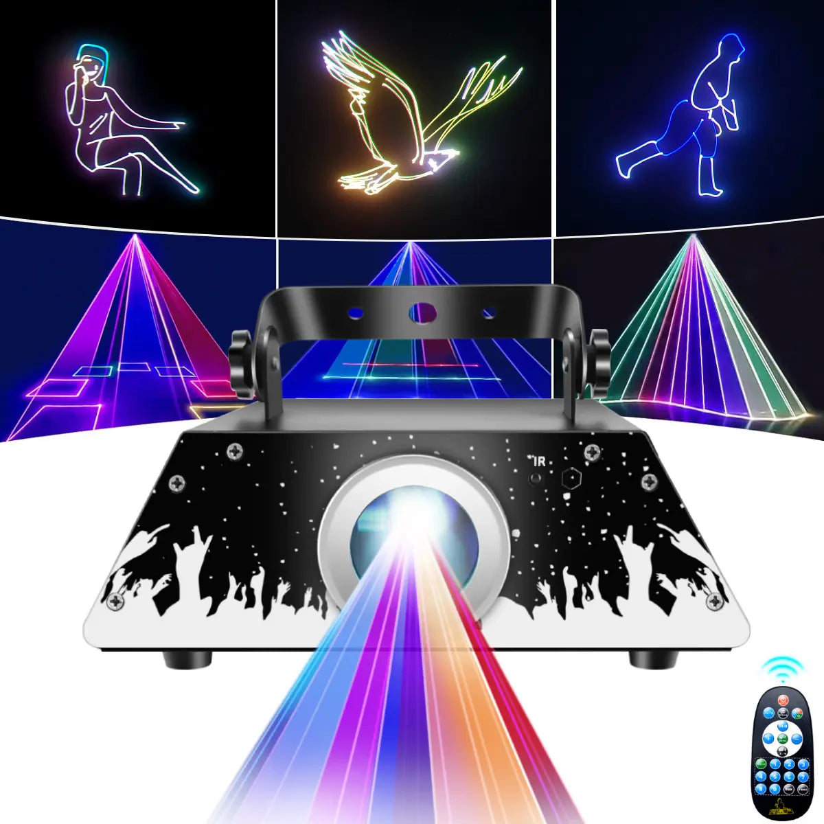 T-shaped animation laser light