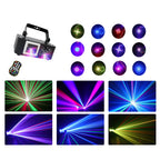 Single projection animated DJ party laser light