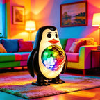 Penguin pattern party light