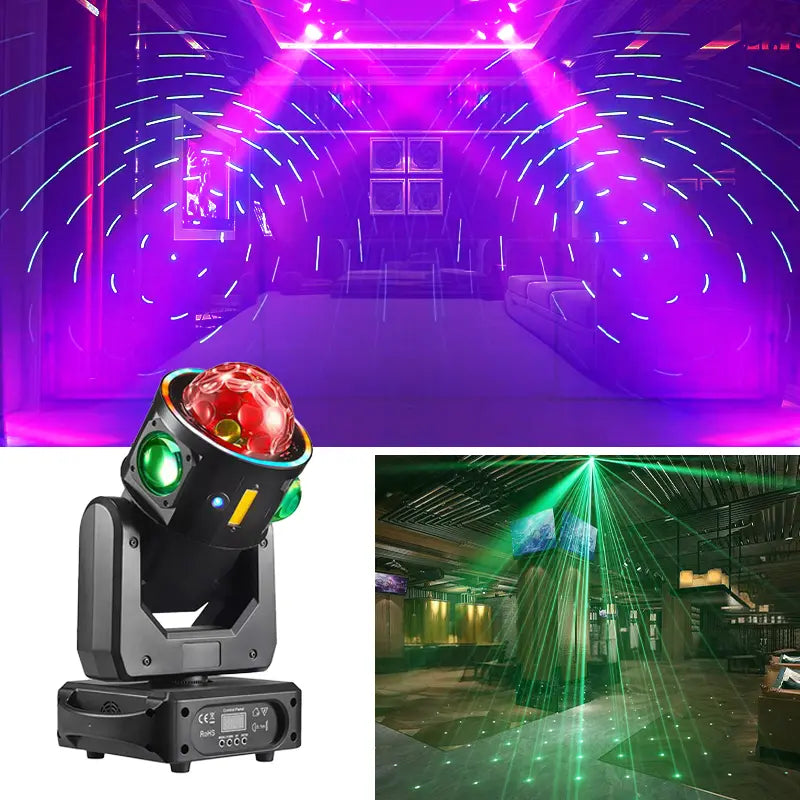 LED Flying Star Hammer Laser Light