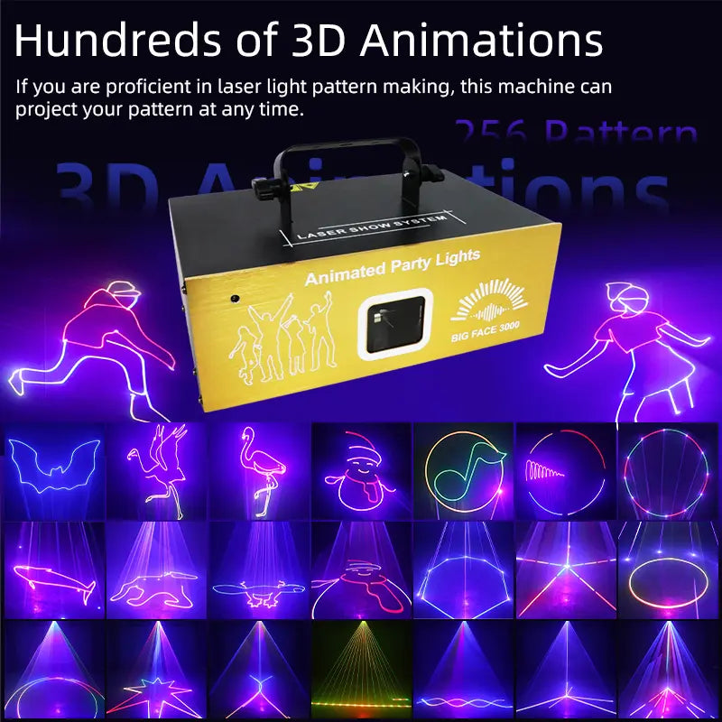 New 3w animation laser light