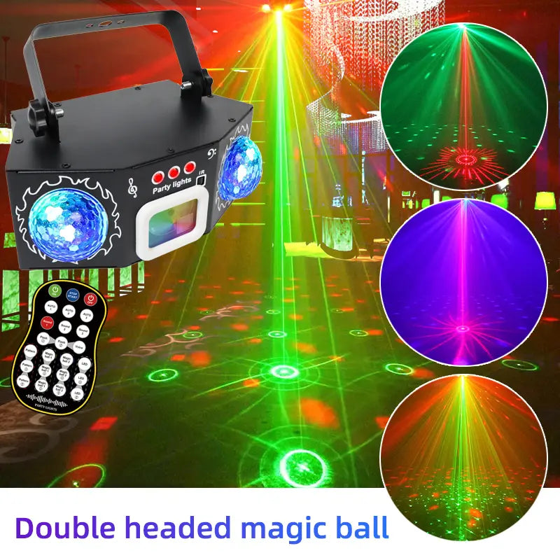 Double-headed magic ball party light