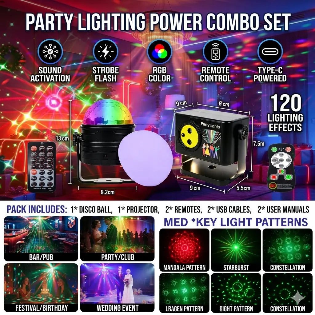 Mini Portable Party Laser Light Kit
