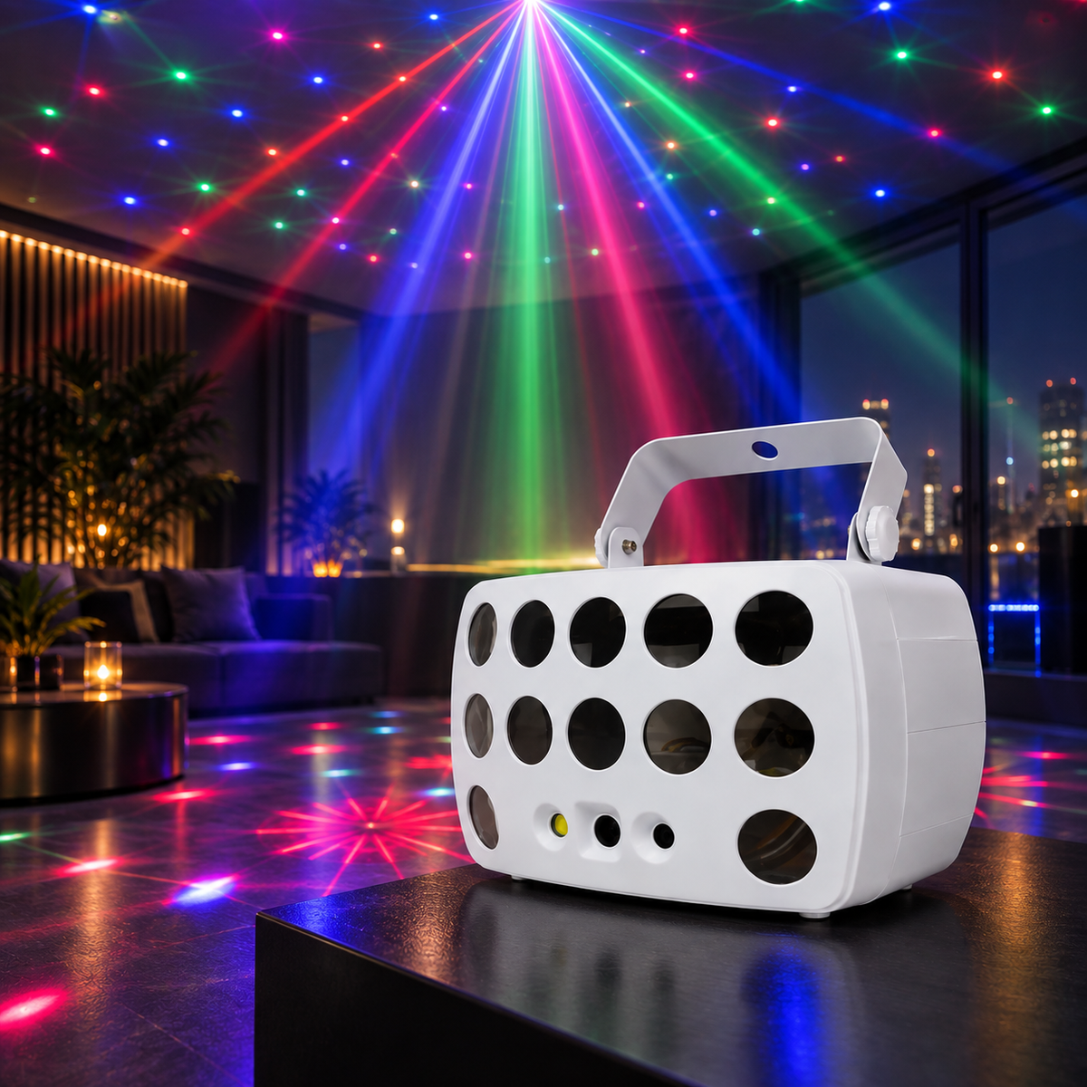 5-in-1 RGBW LED & Laser Party Light