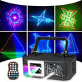 Single projection animated DJ party laser light