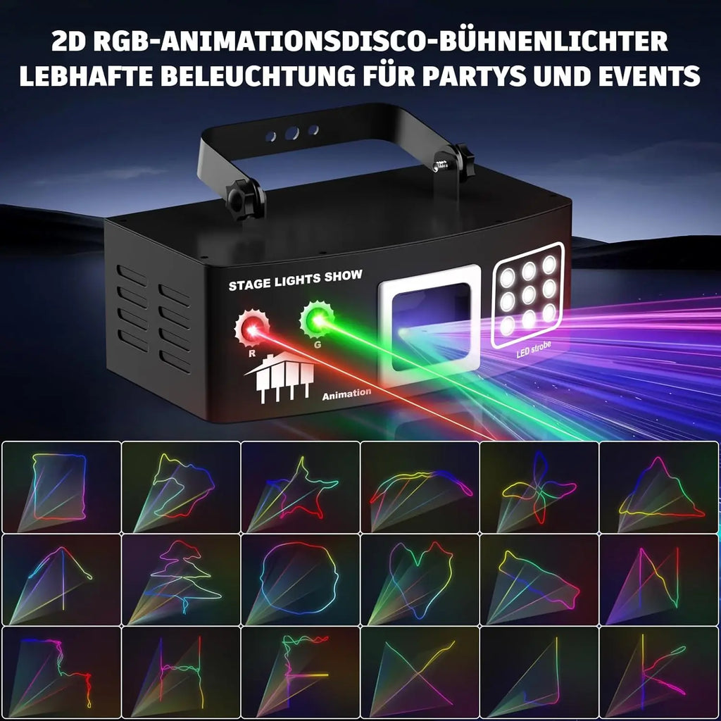 12 hole beam laser light