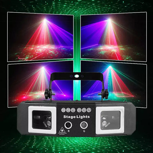 2 in 1 Dual Hole Scanning Strobe  Laser Light-B30