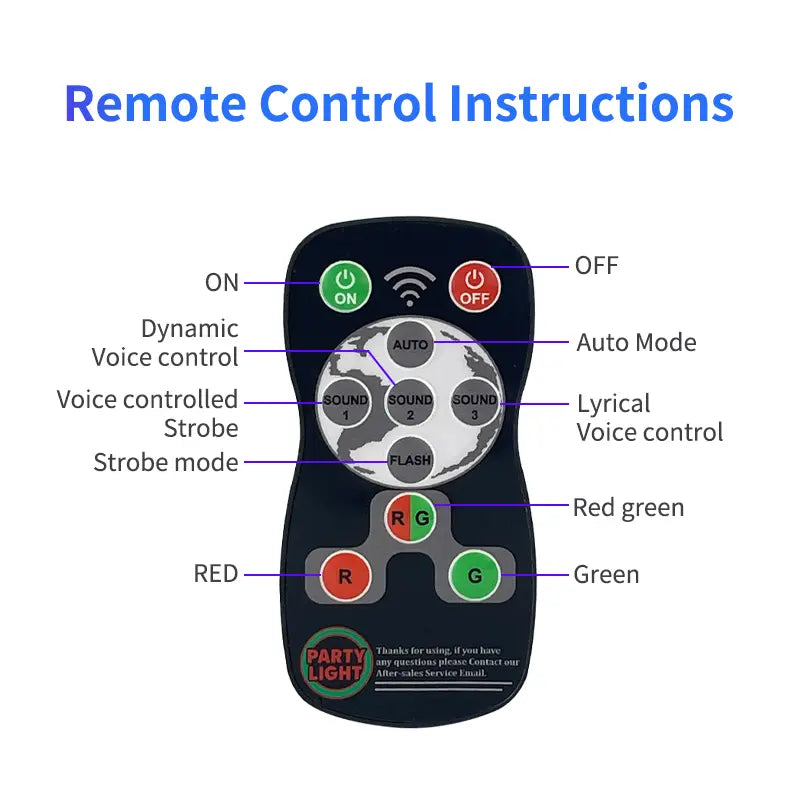 Mini Red Green Party Light