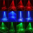 Single projection animated DJ party laser light