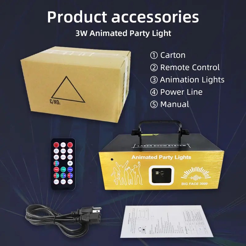 New 3w animation laser light