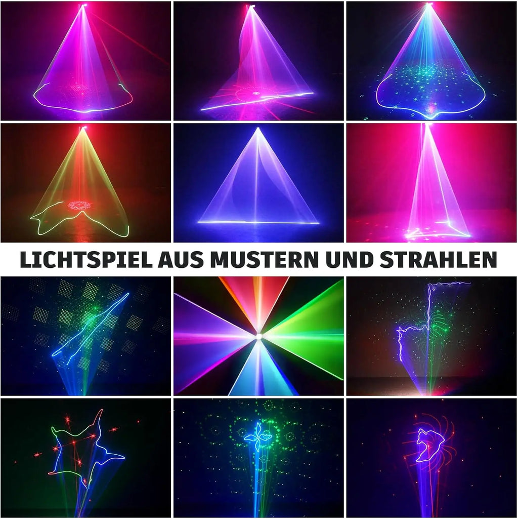 12 hole beam laser light