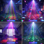 Colorful kaleidoscope pattern laser light