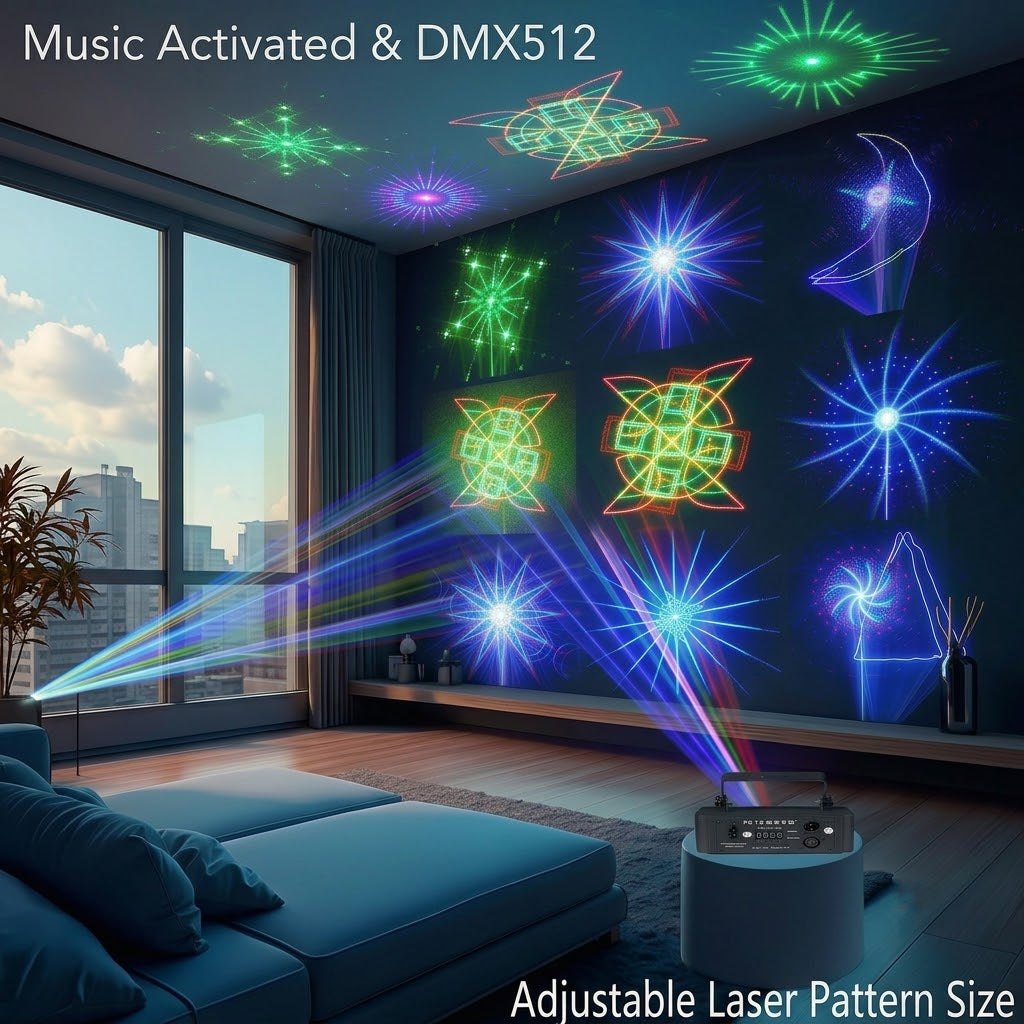 500mW 7-Color Animation Laser Party Light