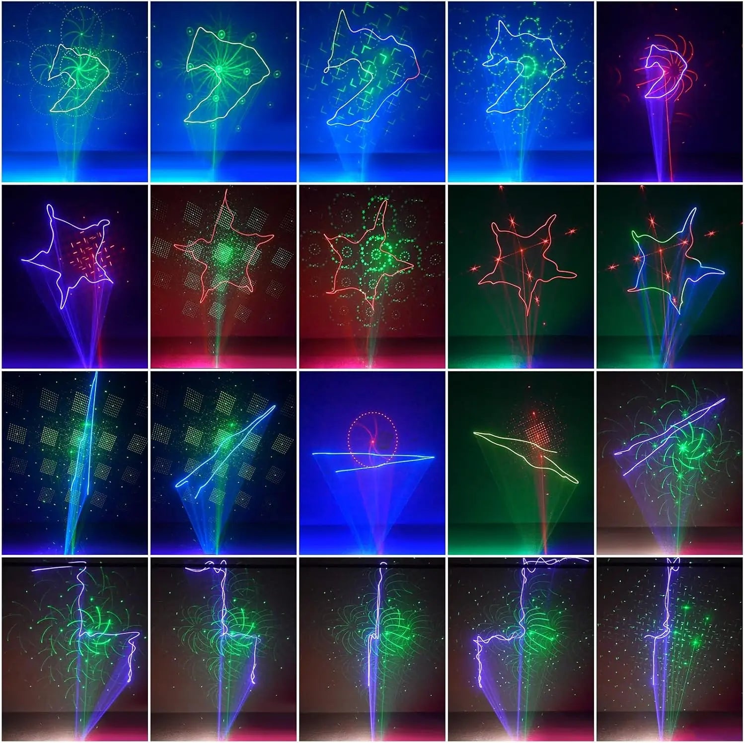 12 hole beam laser light
