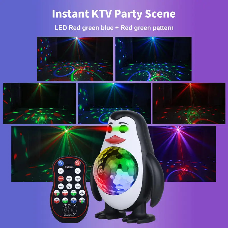 Penguin pattern party light