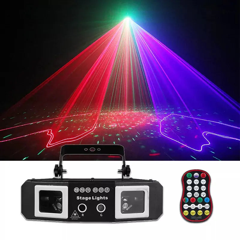 2 in 1 Dual Hole Scanning Strobe  Laser Light-B30