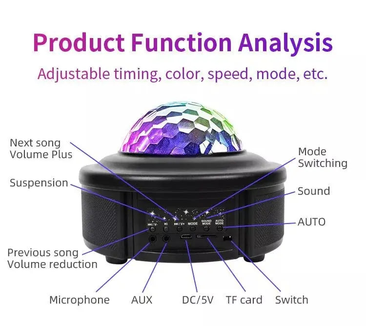 Bluetooth music Disco laser light-C5