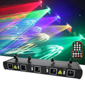 Five-hole RGB pattern scanning laser light