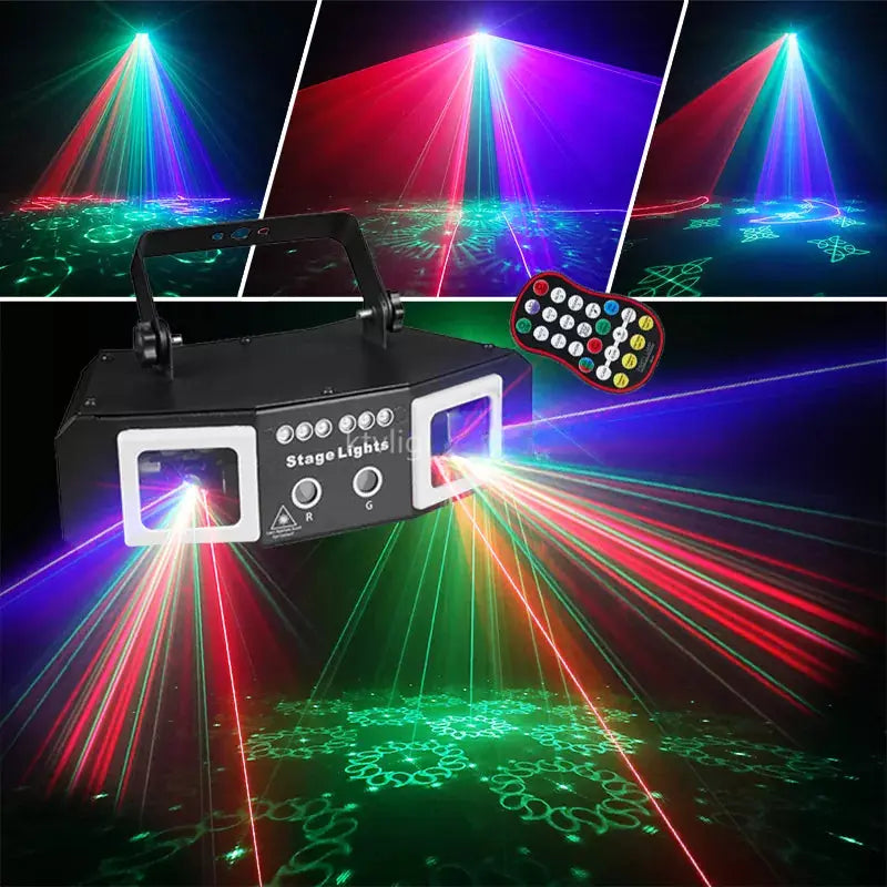 2 in 1 Dual Hole Scanning Strobe  Laser Light-B30
