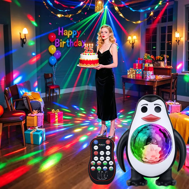 Penguin pattern party light