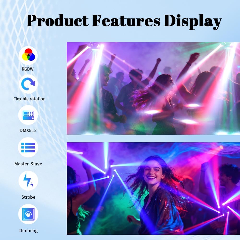 B2 6-Arm King Kong Laserlicht | 150W RGBW DMX512 Bühnen Party Licht - Luzshow