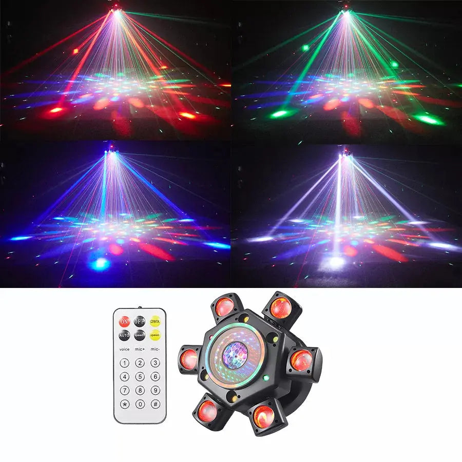New Six-arm Mirror Effect Moving Head Light-E9