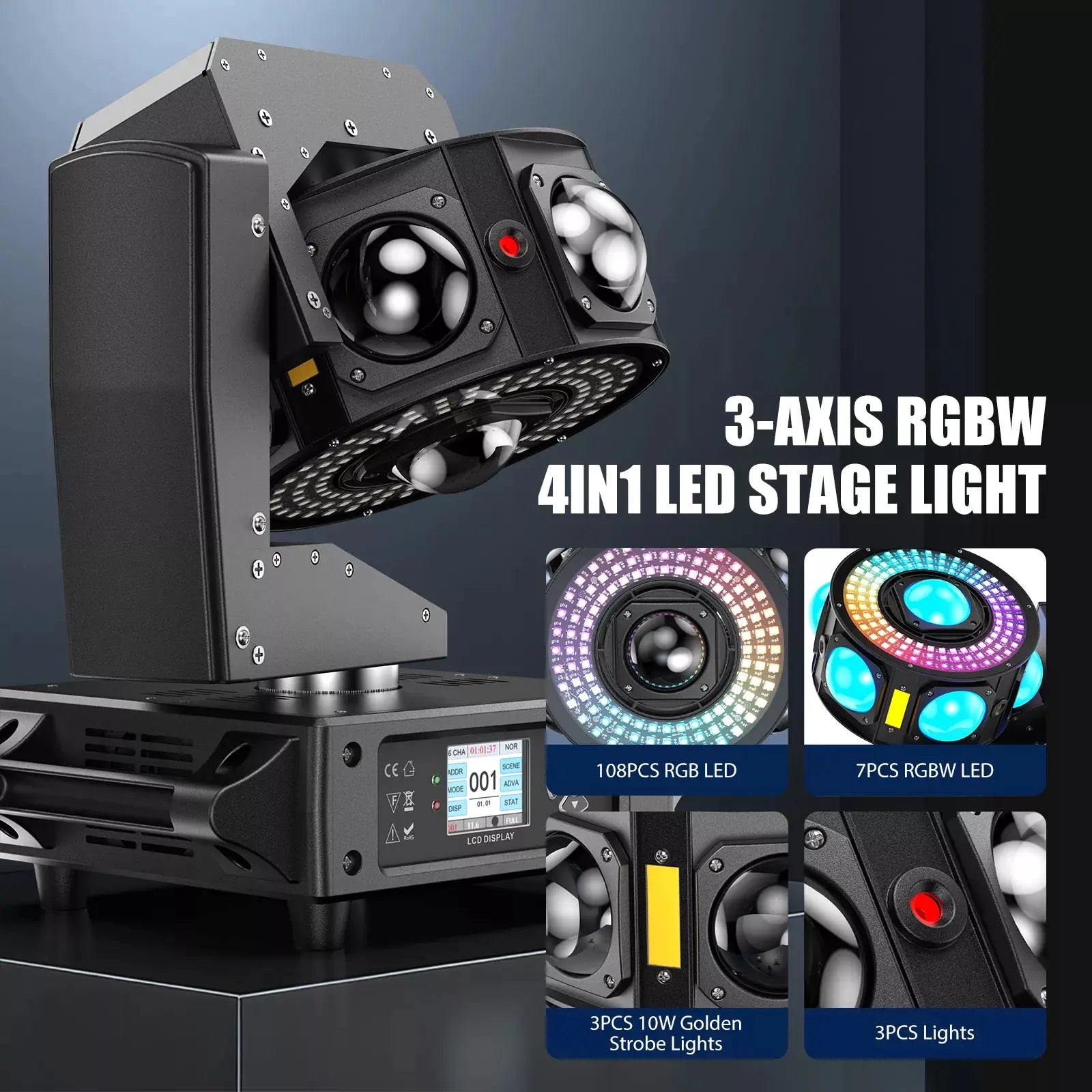 New product Guangmang flying fire meteor moving head light-E15