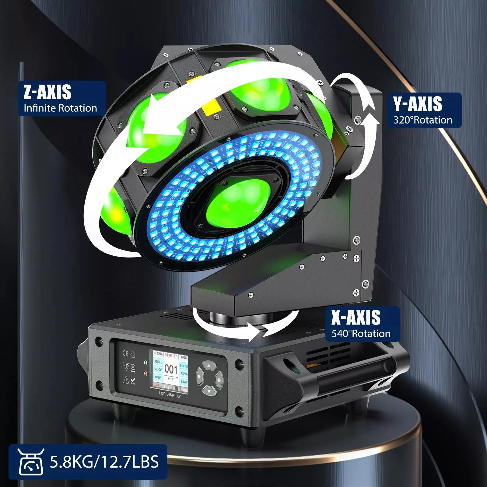 New product Guangmang flying fire meteor moving head light-E15