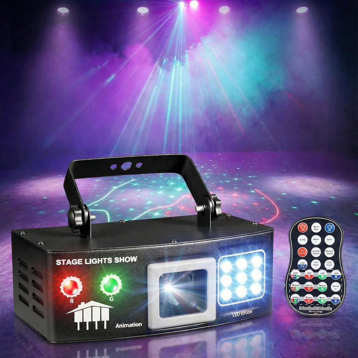 M11 12-Loch-Beam-Laserlicht | 500mW 7-Farben DMX512 Bühnen-Partylicht - Luzshow