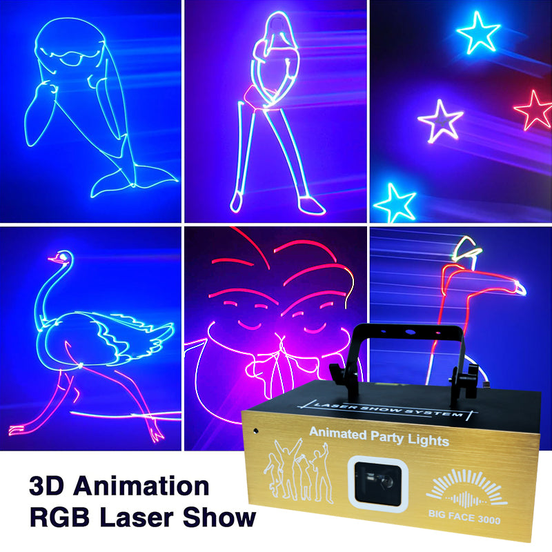 3W RGB Animation Laser Light | Luzshow F22