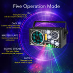 M5 World Windows 7-in-1 Laserlicht | 15W RGB DMX512 Bühnen-Partylichter – Luzshow