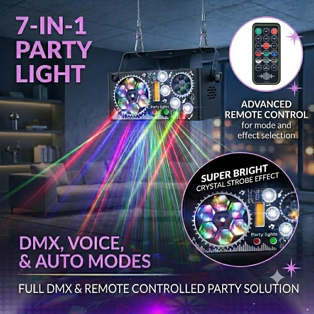 World Windows 7-in-1 Laser Light | Luzshow M5