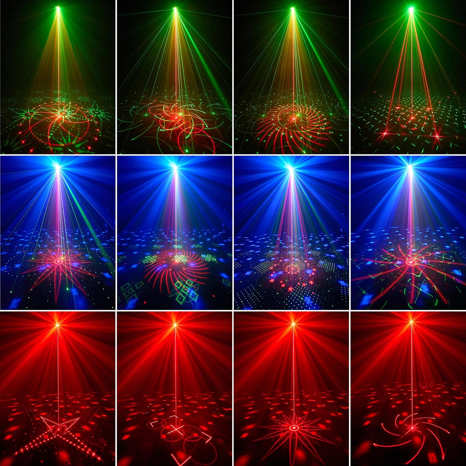 M13 7-Eye Little Demon King Party Light | LED+Laser+Magic Ball RGB Bühnenpartylicht - Luzshow