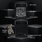 M14 Mini Schmetterling Laserlicht | LED+Laser RGBP 4-Farben USB Partylicht - Luzshow