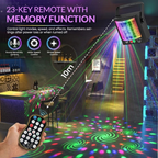 M14 Mini Schmetterling Laserlicht | LED+Laser RGBP 4-Farben USB Partylicht - Luzshow
