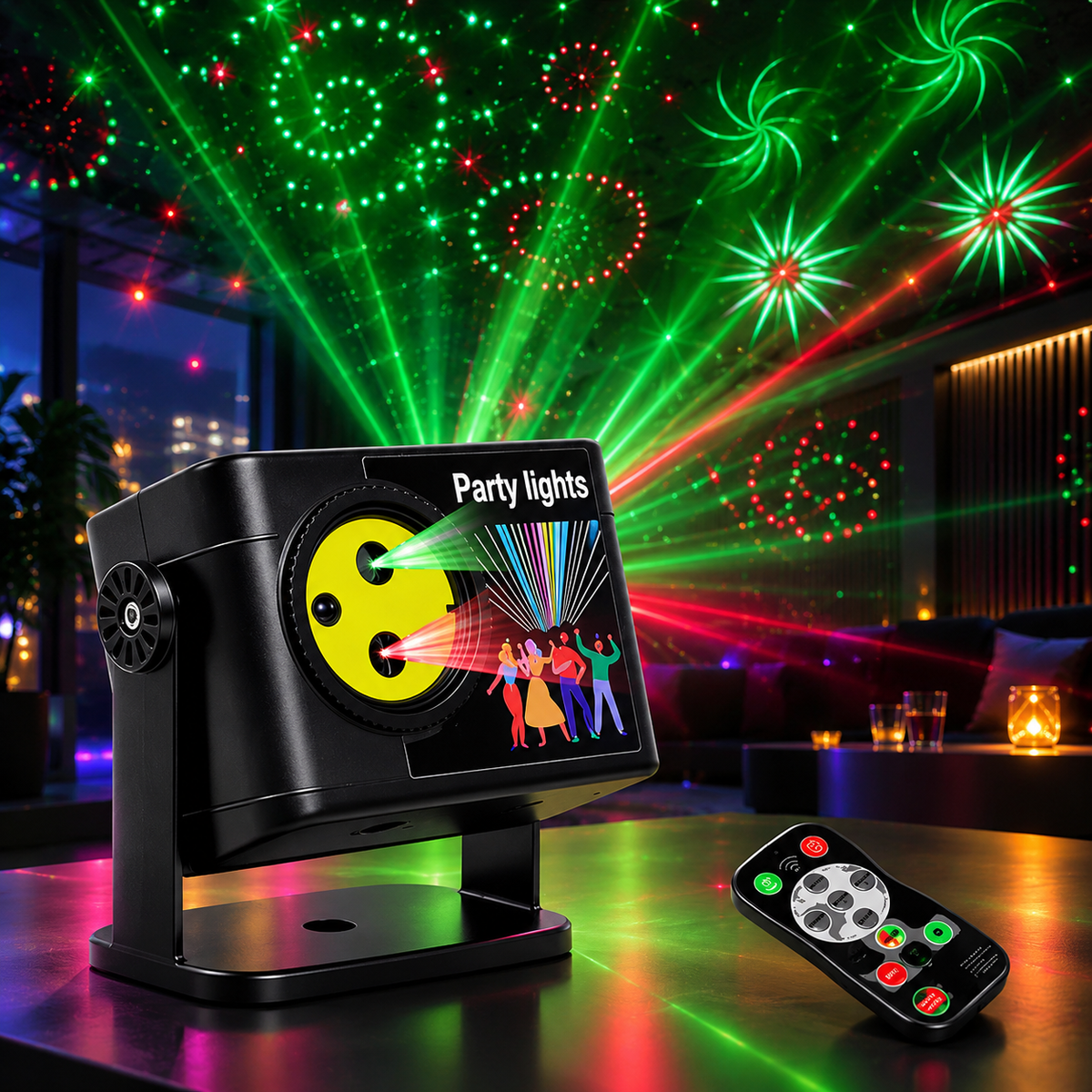 Rotes & grünes Mini-USB-Laser-Partylicht