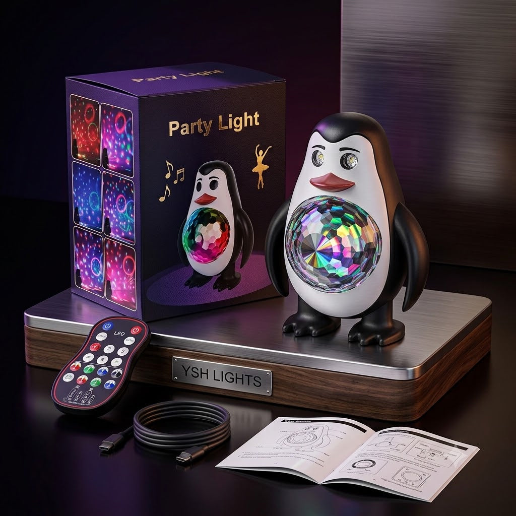 Penguin Mini Aurora Projector Beam Light | Luzshow M16