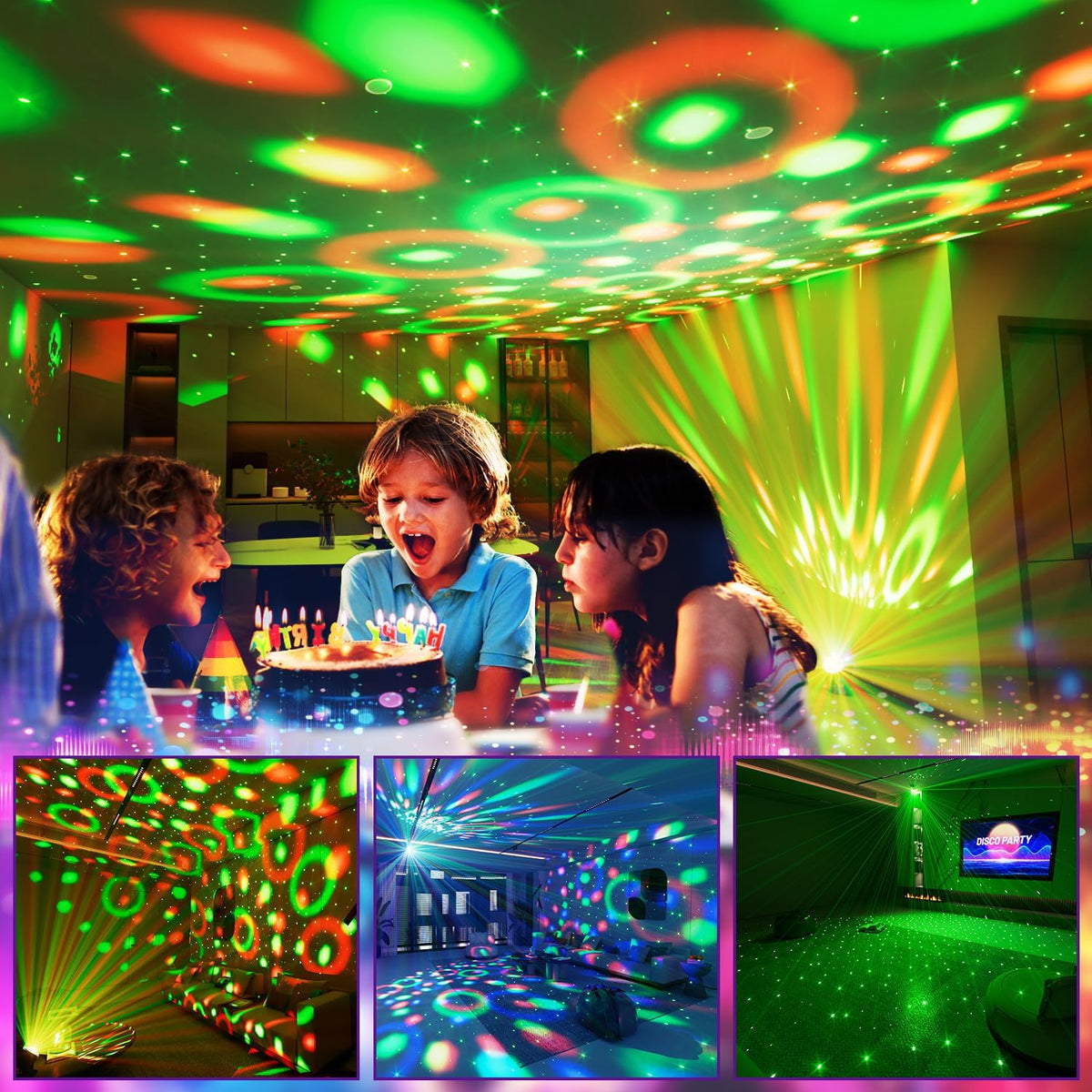 M16 Pinguin Mini Aurora Projektor Strahlungslicht | 6-Farben LED USB Bühnen Party Atmosphärenlicht - Luzshow