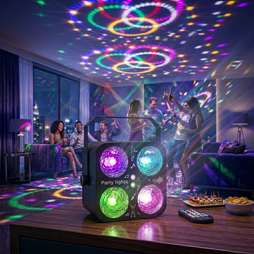 M17 Mini Aurora Projektor Beam Light | 6W RGB LED USB Bühne Party Atmosphäre Licht - Luzshow
