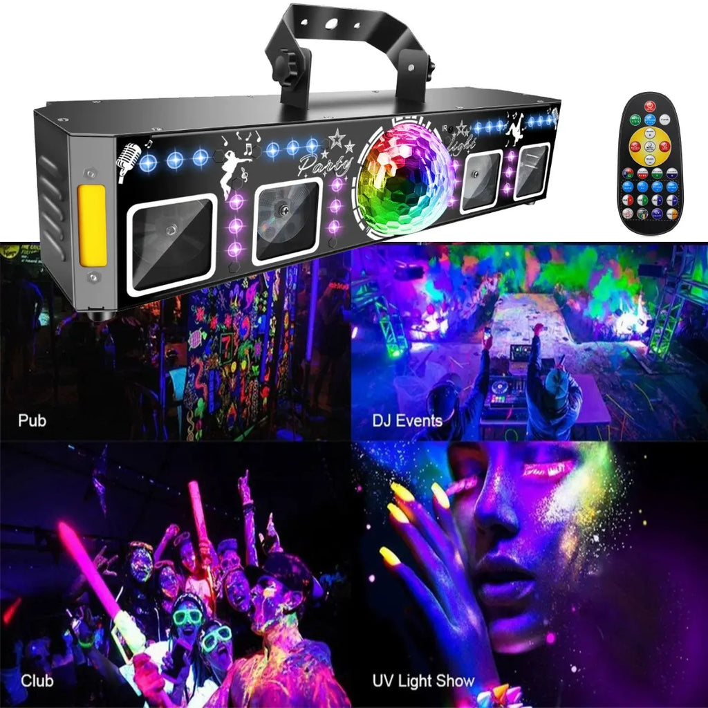 Six-in-one stage laser beam light