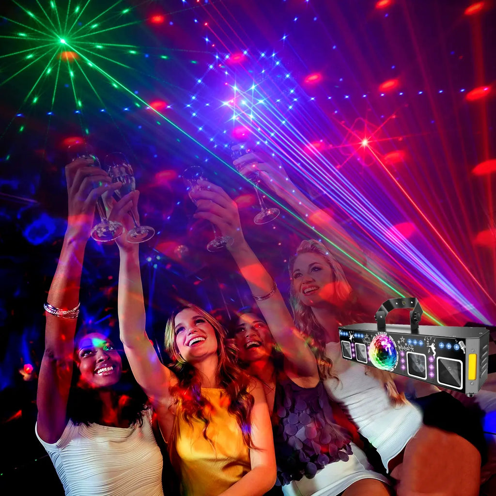 Six-in-one stage laser beam light