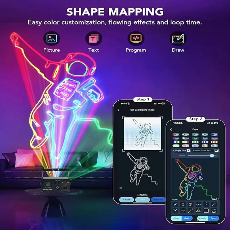 DIY App Drawing Laser Light
