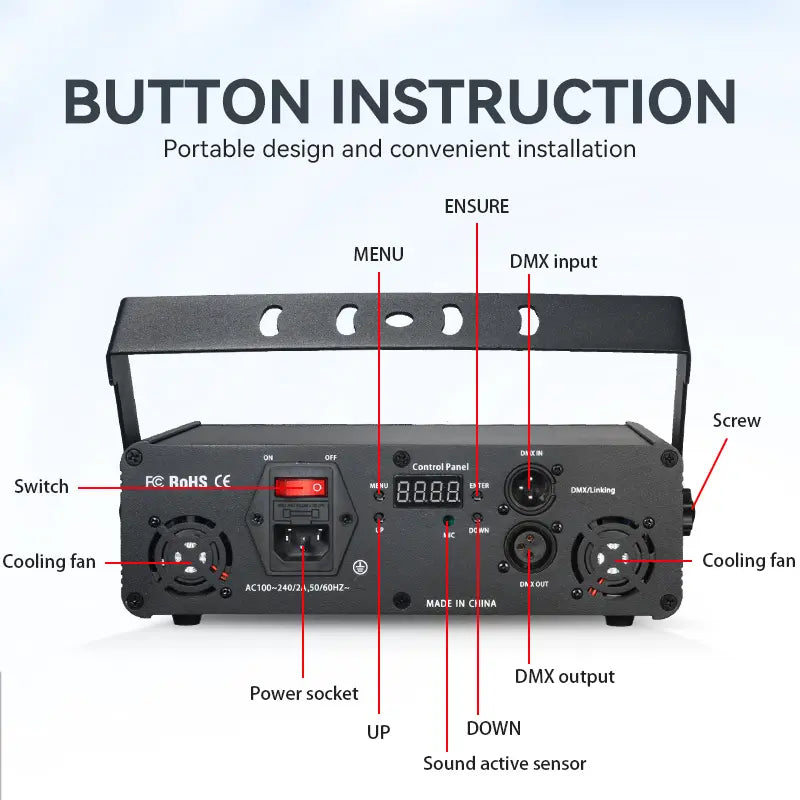iOS/Android APP animation full color laser light
