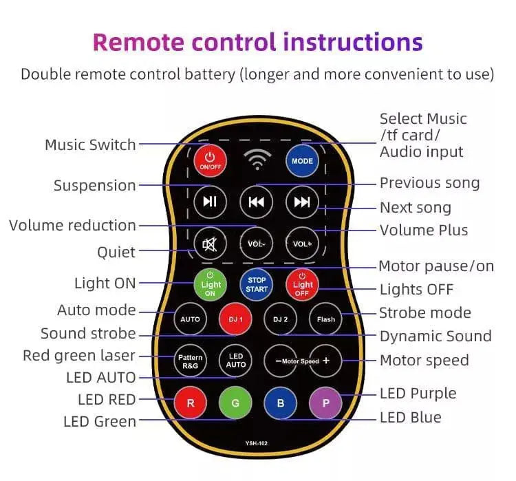 Bluetooth music Disco laser light-C5