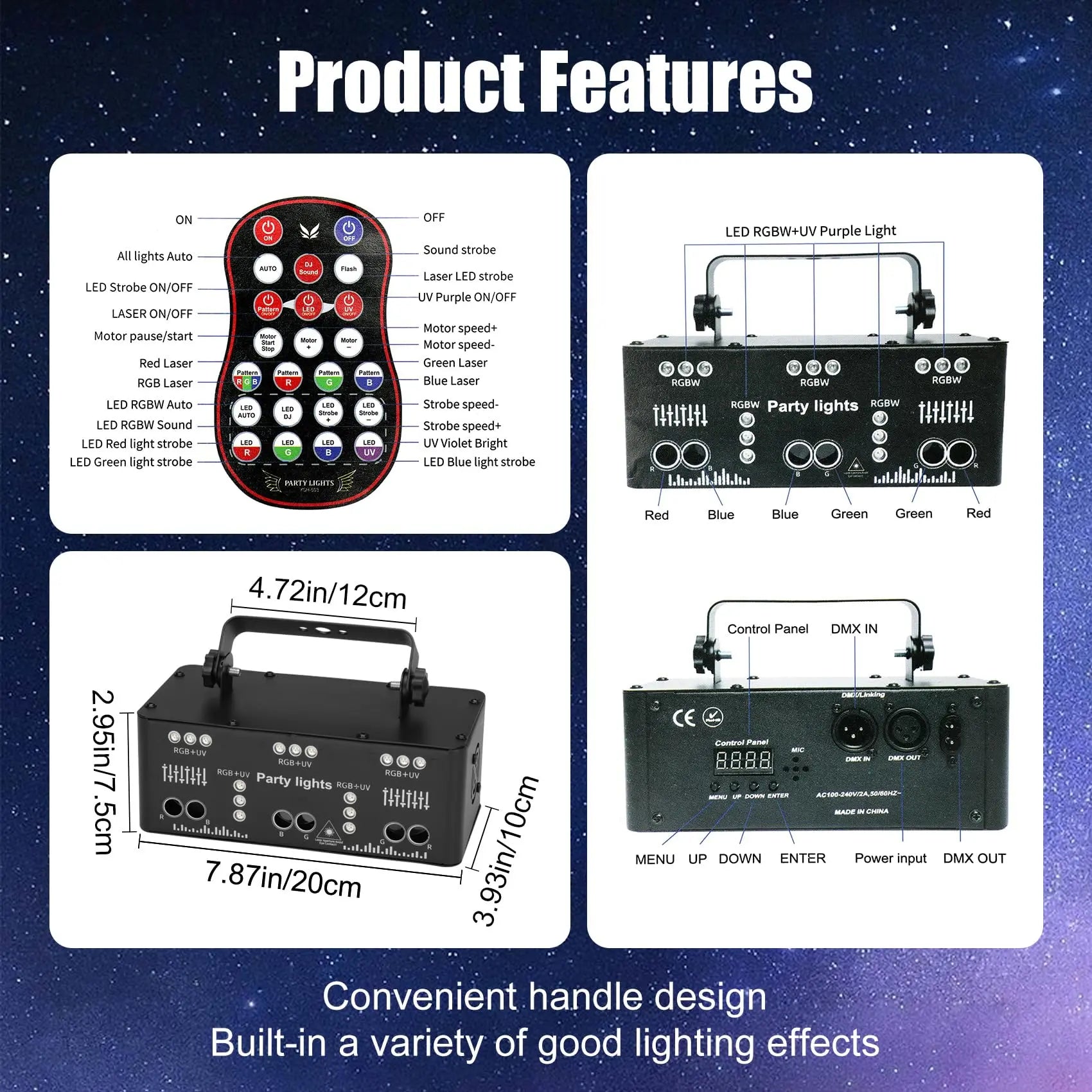 21 holes 4 in 1 RGB disco laser light-B5