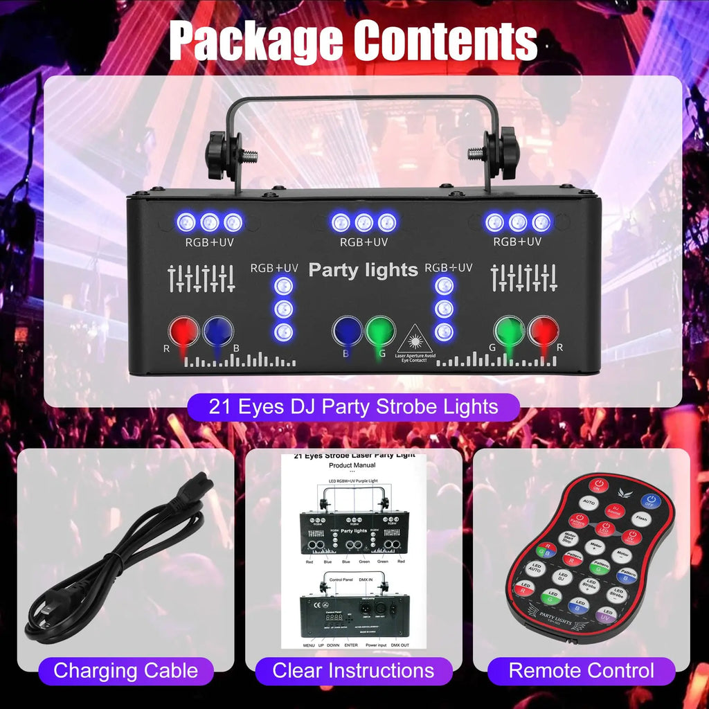 21 holes 4 in 1 RGB disco laser light-B5