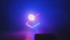 M10 Einzelprojektion Animiertes DJ Party Laserlicht | 500mW 7-Farben 120 Muster DMX512 - Luzshow